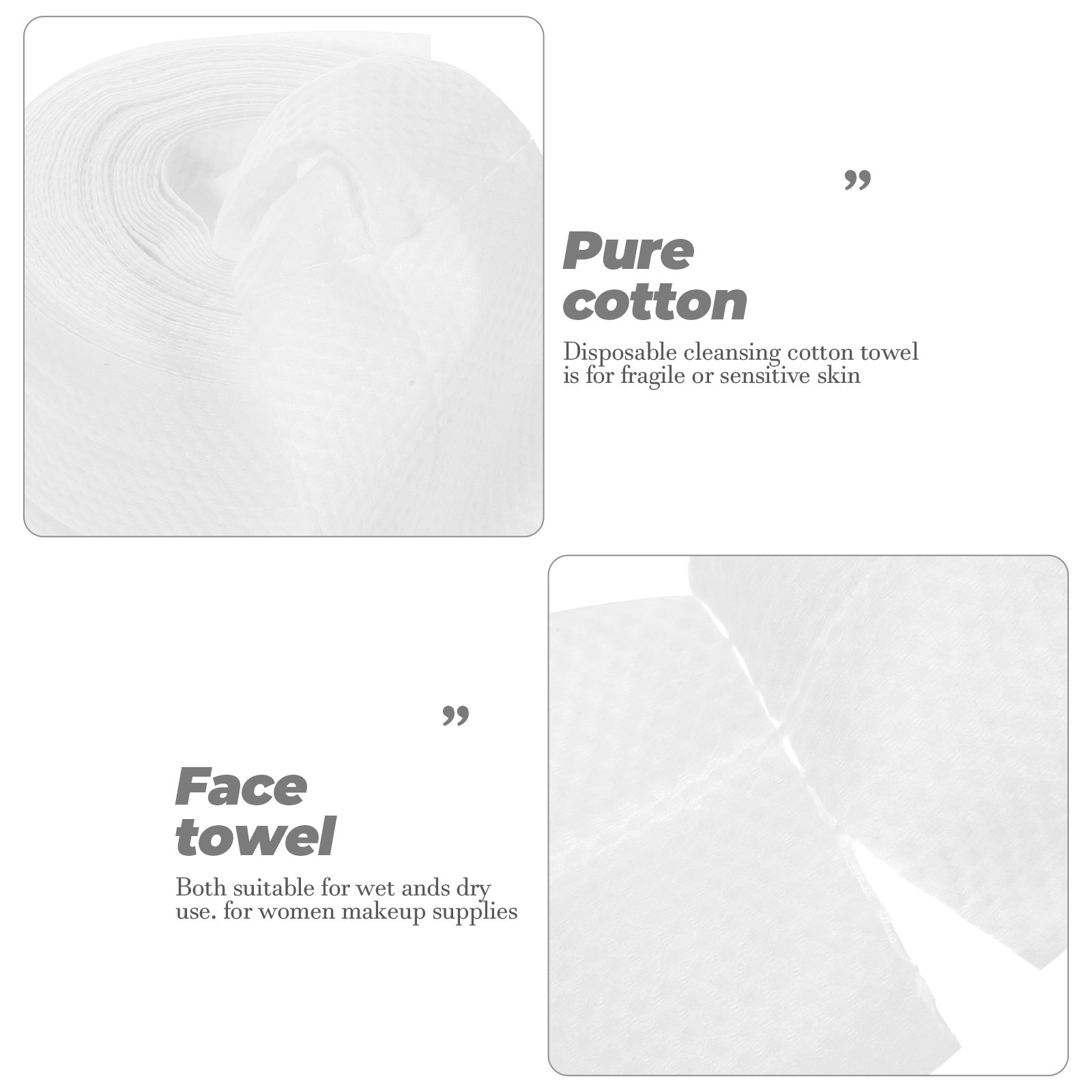 60Pcs Cotton Face Cleaner Disp - огляд і ціна Skincare Routine