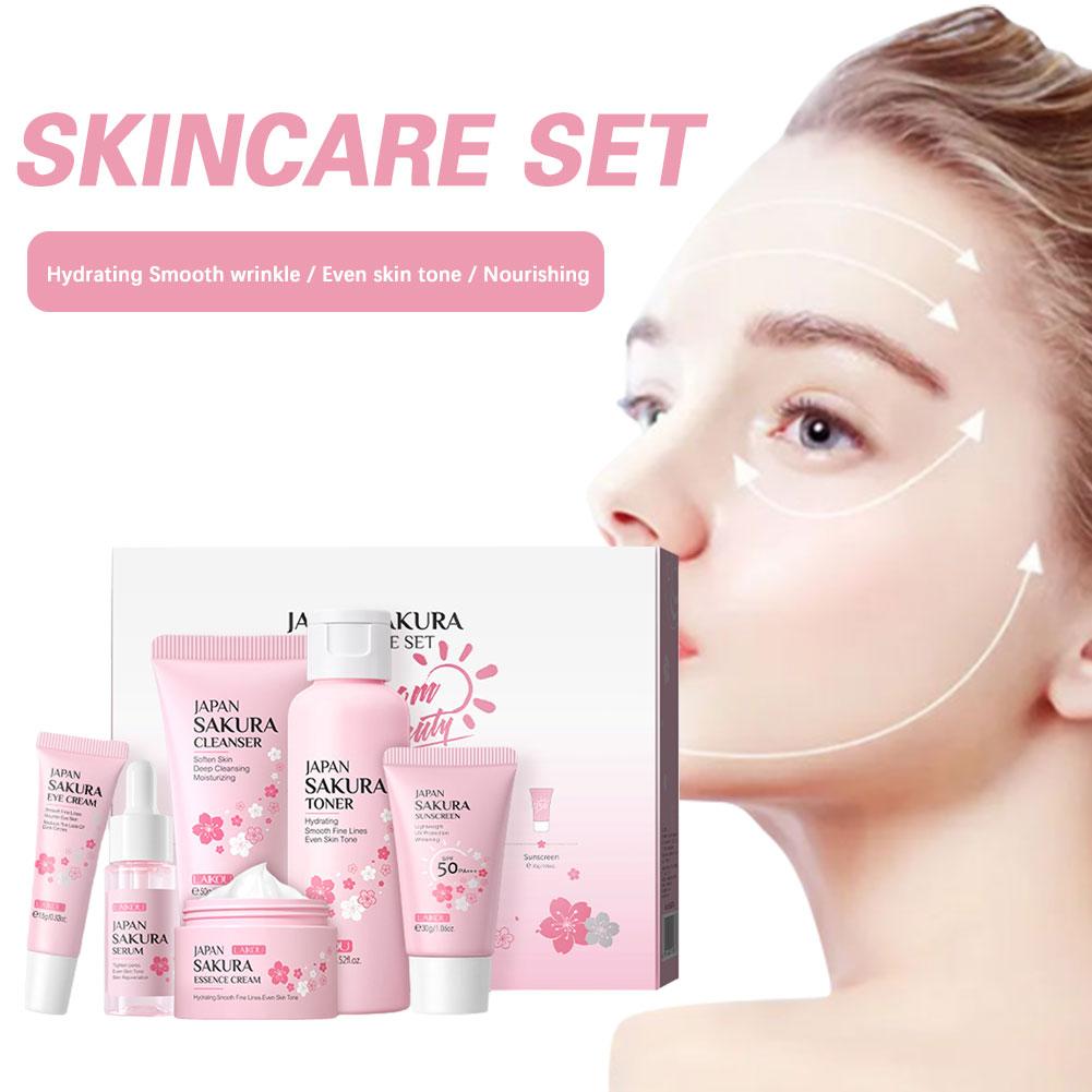 6pcs Sakura Skin Care Set Hydr - огляд і ціна Skincare Centella