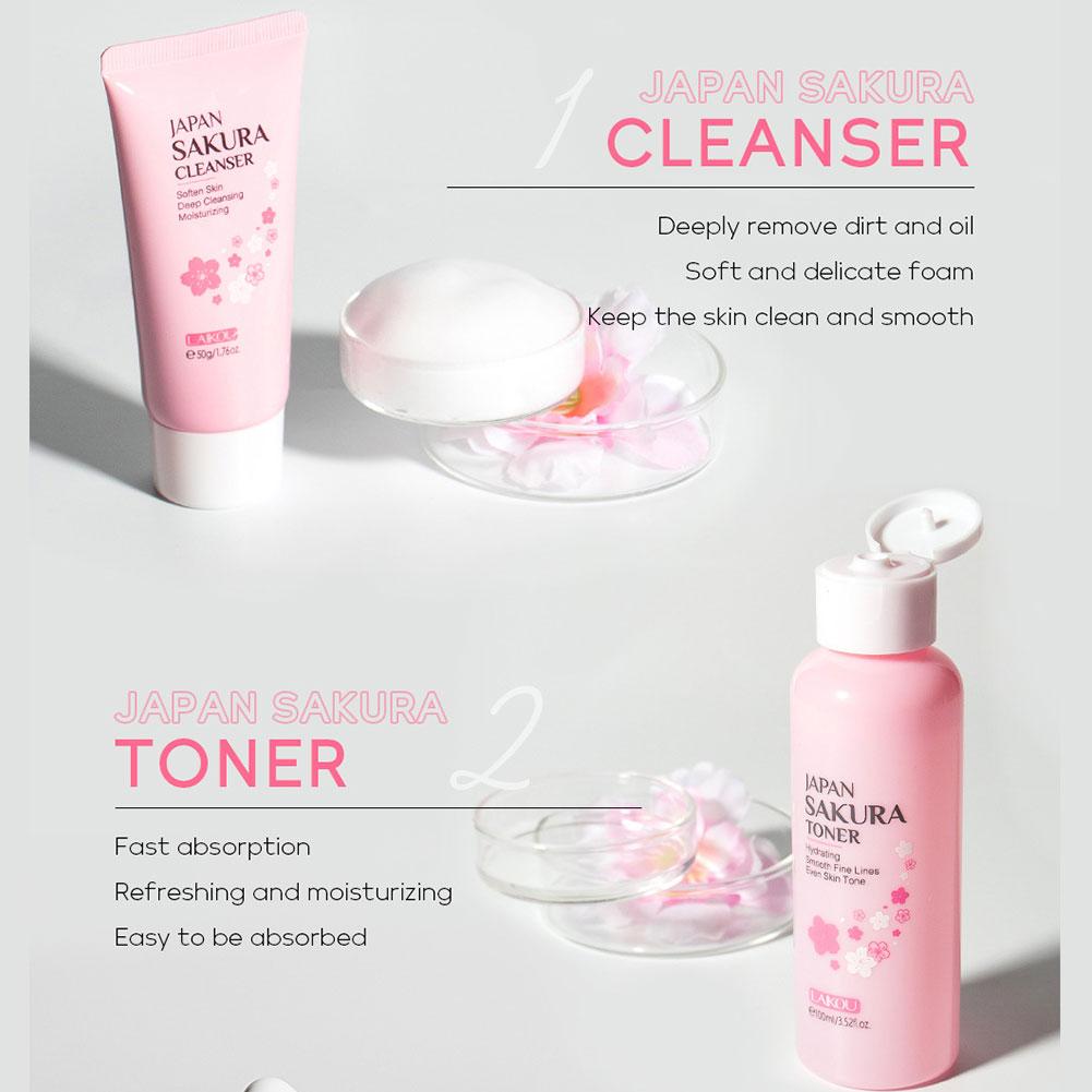 6pcs Sakura Skin Care Set Hydr - огляд і ціна Skincare Centella